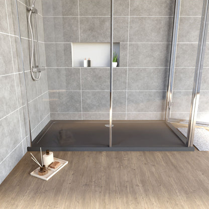 [BETR71053] Balterley Shower Tray Modern Rectangular 40mm Profile Slimline, White or Grey - Multiple Sizes Available - Lifestyle 1