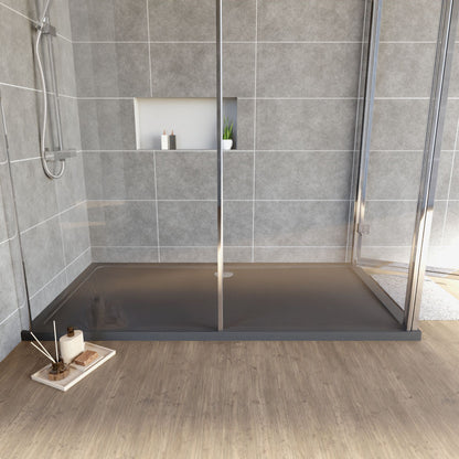 [BETR71064] Balterley Shower Tray Modern Rectangular 40mm Profile Slimline, White or Grey - Multiple Sizes Available - Lifestyle 1