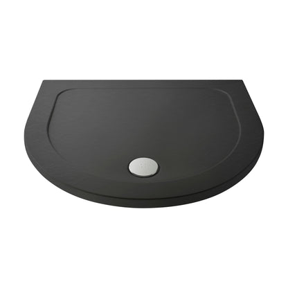 [BETR71095] Balterley Shower Tray D Shape, 1050mm - Available in White and Slate Grey - Cutout