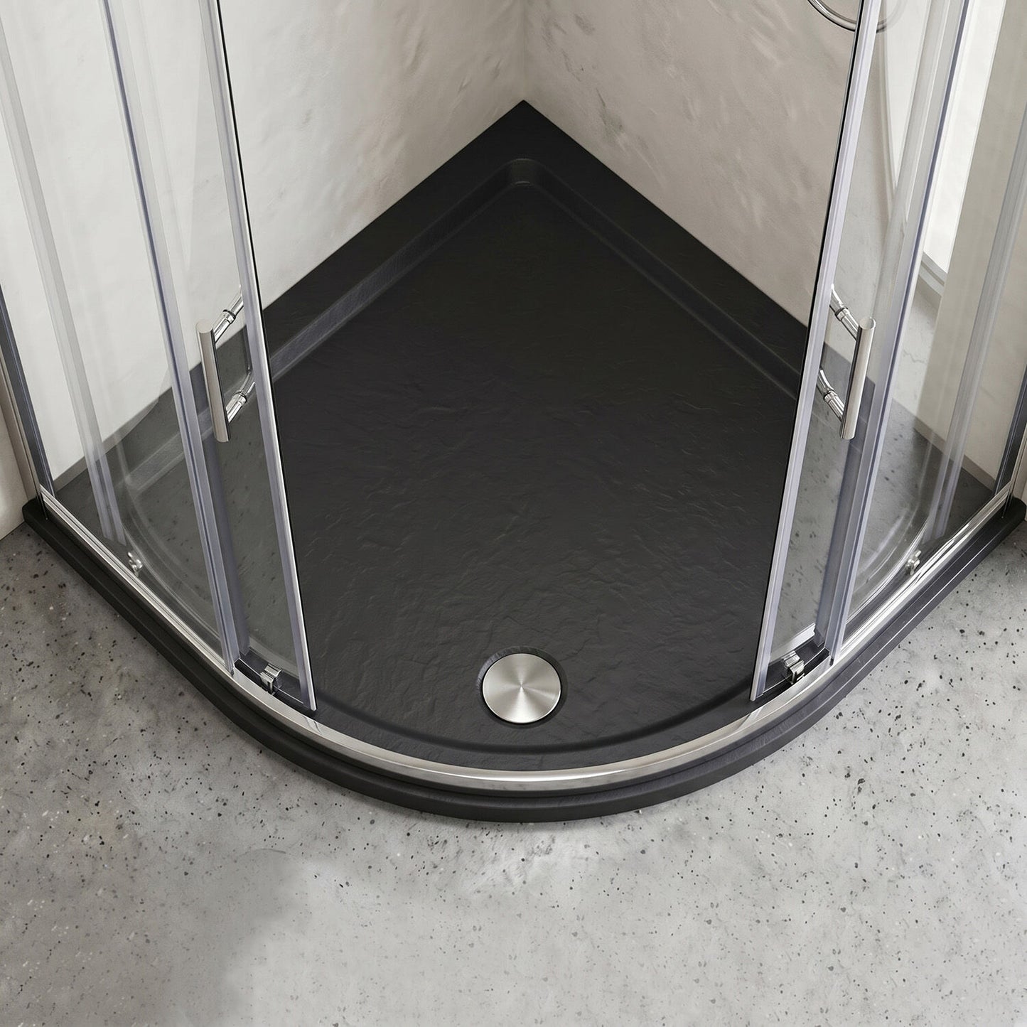 [BETR71097] Balterley Shower Tray Quadrant, 40mm Profile Design - Choice of Size and Colour - Silo