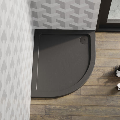 [BETR71101] Balterley Shower Tray Modern Offset Quadrant Shower Tray, Left or Right Hand - Choice of Size and Finish - Lifestyle 1