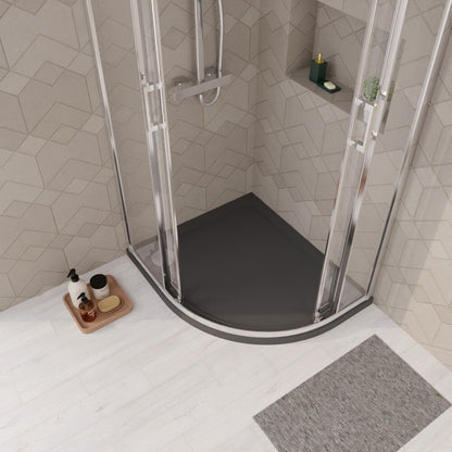[BETR71102] Balterley Shower Tray Modern Offset Quadrant Shower Tray, Left or Right Hand - Choice of Size and Finish - Lifestyle 2