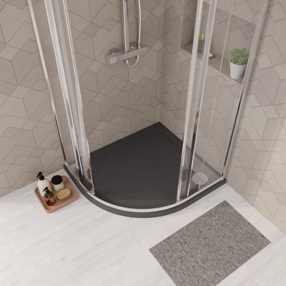 [BETR71103] Balterley Shower Tray Modern Offset Quadrant Shower Tray, Left or Right Hand - Choice of Size and Finish - Lifestyle 2