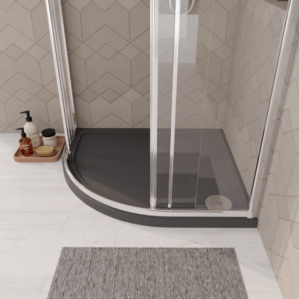 [BETR71103] Balterley Shower Tray Modern Offset Quadrant Shower Tray, Left or Right Hand - Choice of Size and Finish - Lifestyle 3