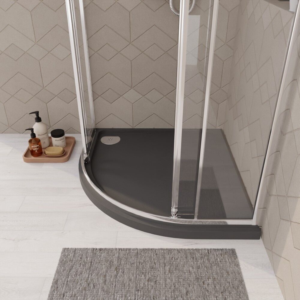 [BETR71104] Balterley Shower Tray Modern Offset Quadrant Shower Tray, Left or Right Hand - Choice of Size and Finish - Lifestyle 3