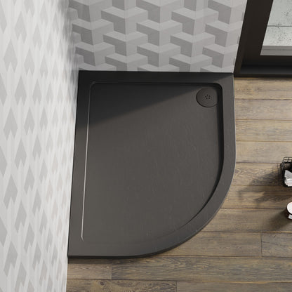 [BETR71108] Balterley Shower Tray Modern Offset Quadrant Shower Tray, Left or Right Hand - Choice of Size and Finish - Lifestyle 1