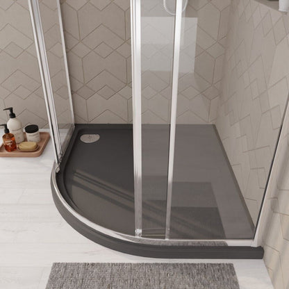 [BETR71111] Balterley Shower Tray Modern Offset Quadrant Shower Tray, Left or Right Hand - Choice of Size and Finish - Lifestyle 3