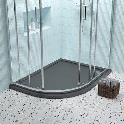 [BETR71115] Balterley Shower Tray Modern Offset Quadrant Shower Tray, Left or Right Hand - Choice of Size and Finish - Lifestyle 1