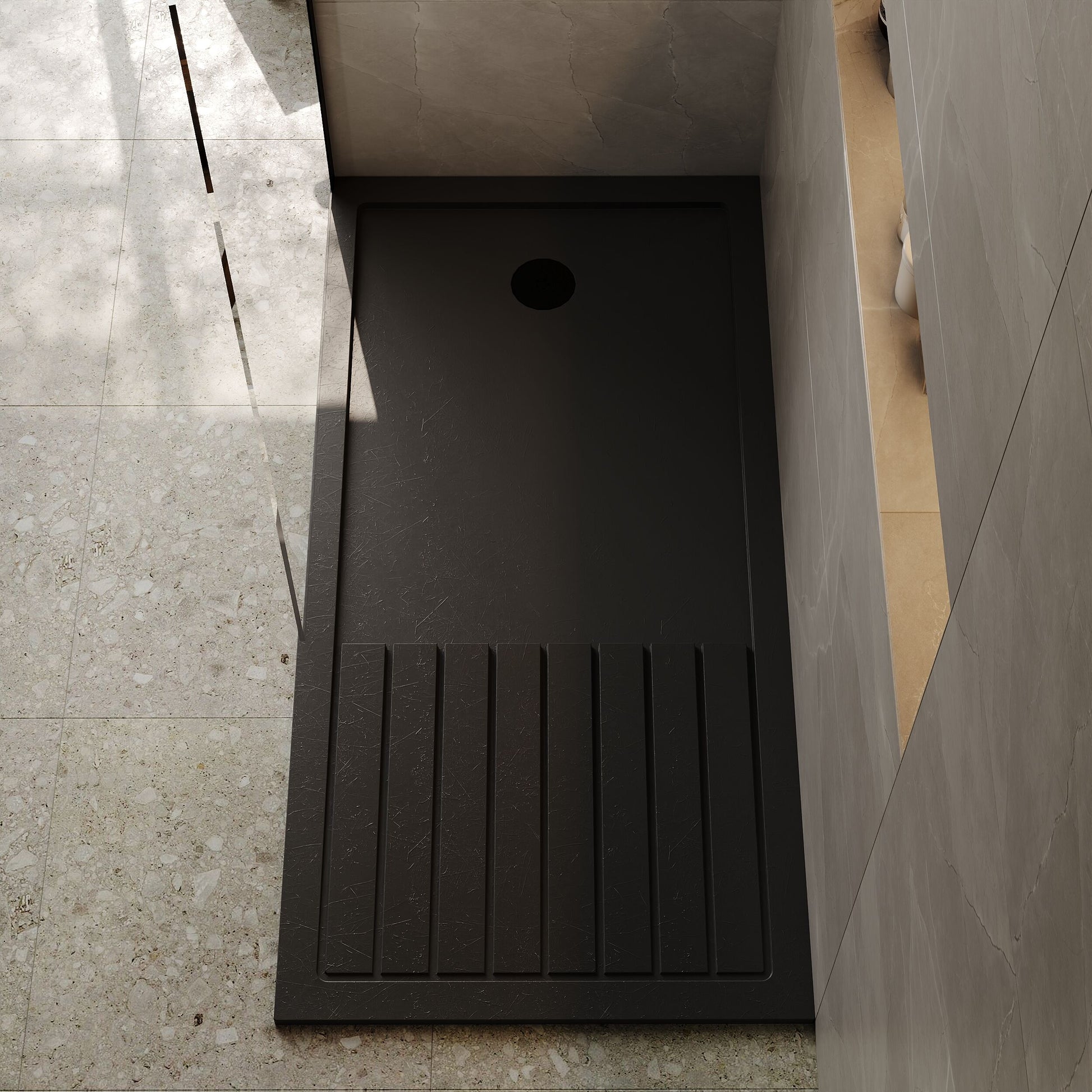 [BETR711680] Premium Walk-In Shower Tray - Choice of Size and Colour - Lifestyle 2