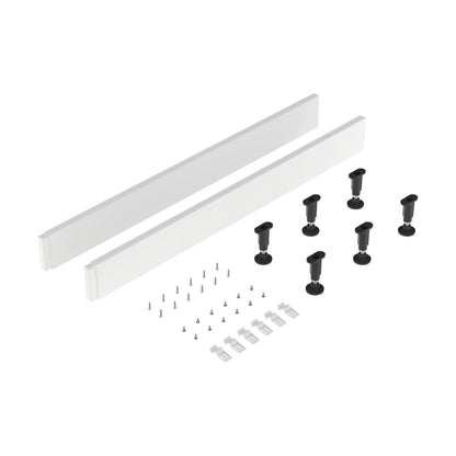 [BETRLEGA] Shower Tray Leg Set & Plinth Kit - White - 1000mm Panel - Cutout