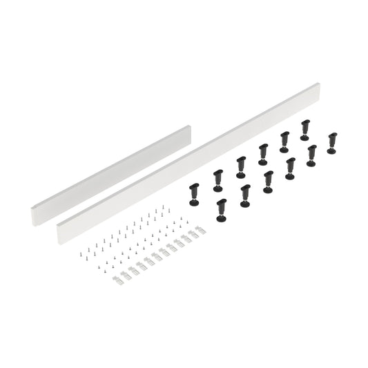 [BETRLEGC] Shower Tray Leg Set & Plinth Kit - White - 1800mm & 1000mm Panel - Cutout