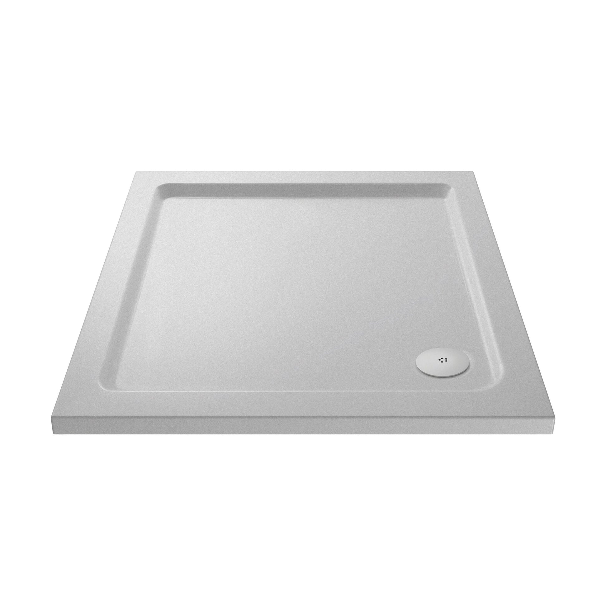 [BETSR003] Slip Resistant Slimline Square Shower Tray - Choice of Size - Cutout