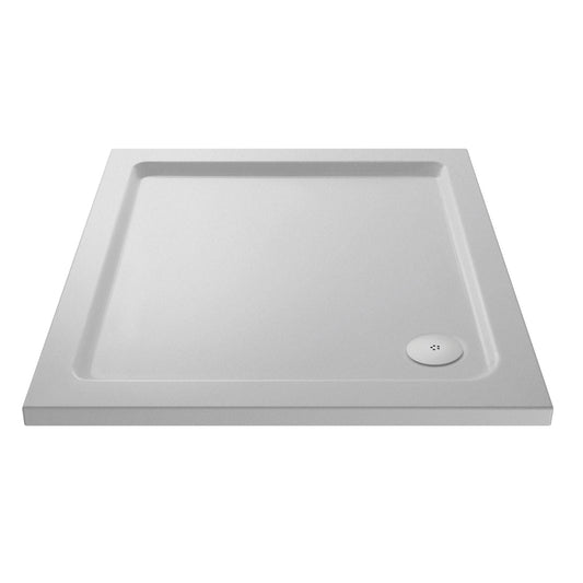 800mm Premium Slip Resistant Square Shower Tray - White