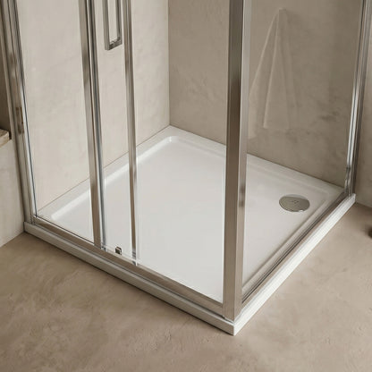 [BETSR010] Slip Resistant Slimline Square Shower Tray - Choice of Size - Silo