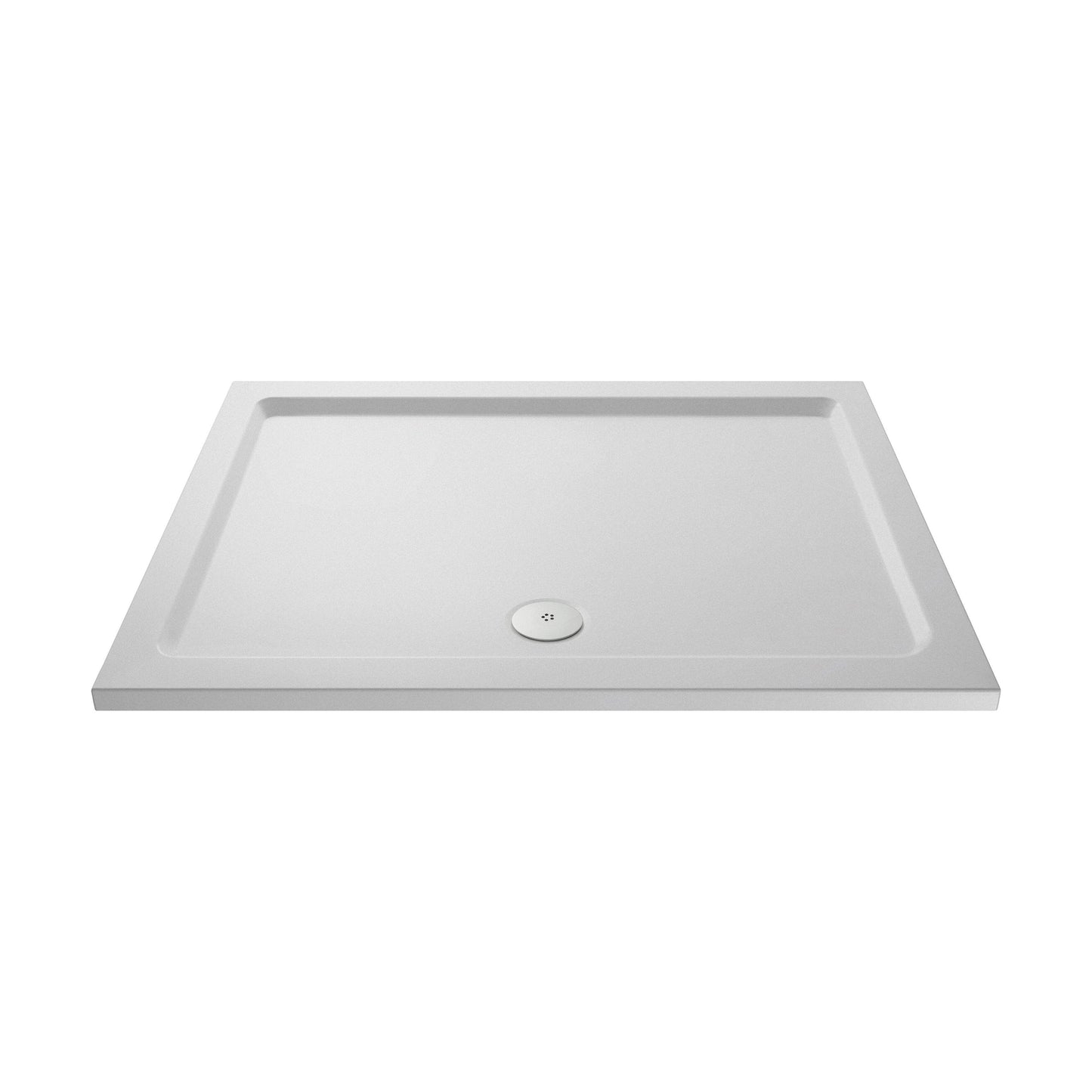 [BETSR051] 1600mm x 700mm Premium Slip Resistant Rectangular White Stone Resin Shower Tray - Easy Clean Finish by Balterley - Cutout