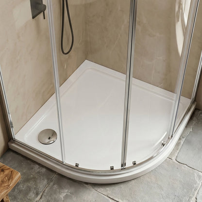 [BETTR91080QL] Bathroom Offset Quadrant Shower Tray - Choice of Size and Orientation - Silo
