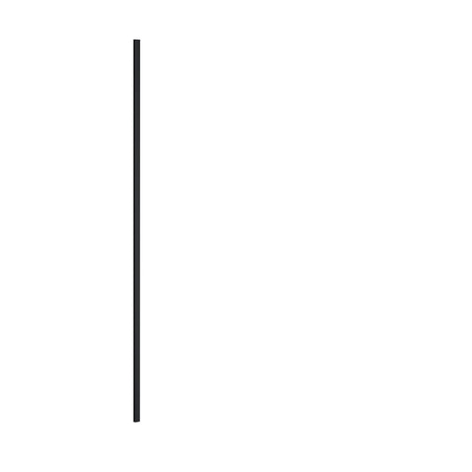 [BEWP004UF] 1950mm Undrilled Flat Profile Black - Cutout