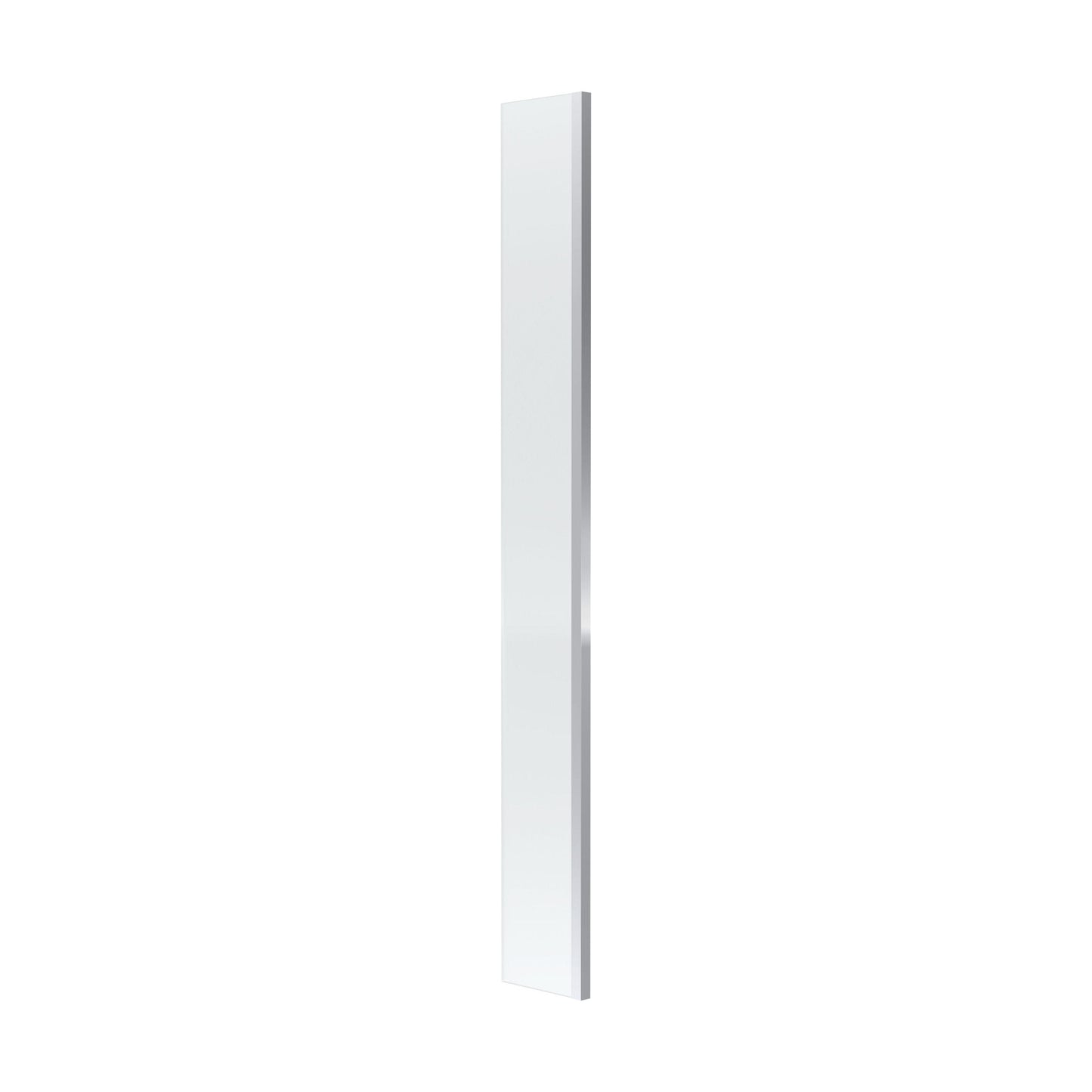 [BEWS18025] Balterley 8mm Toughened Safety Glass Wetroom Return Screen: 215mm x 1850mm, Polished Chrome - Cutout