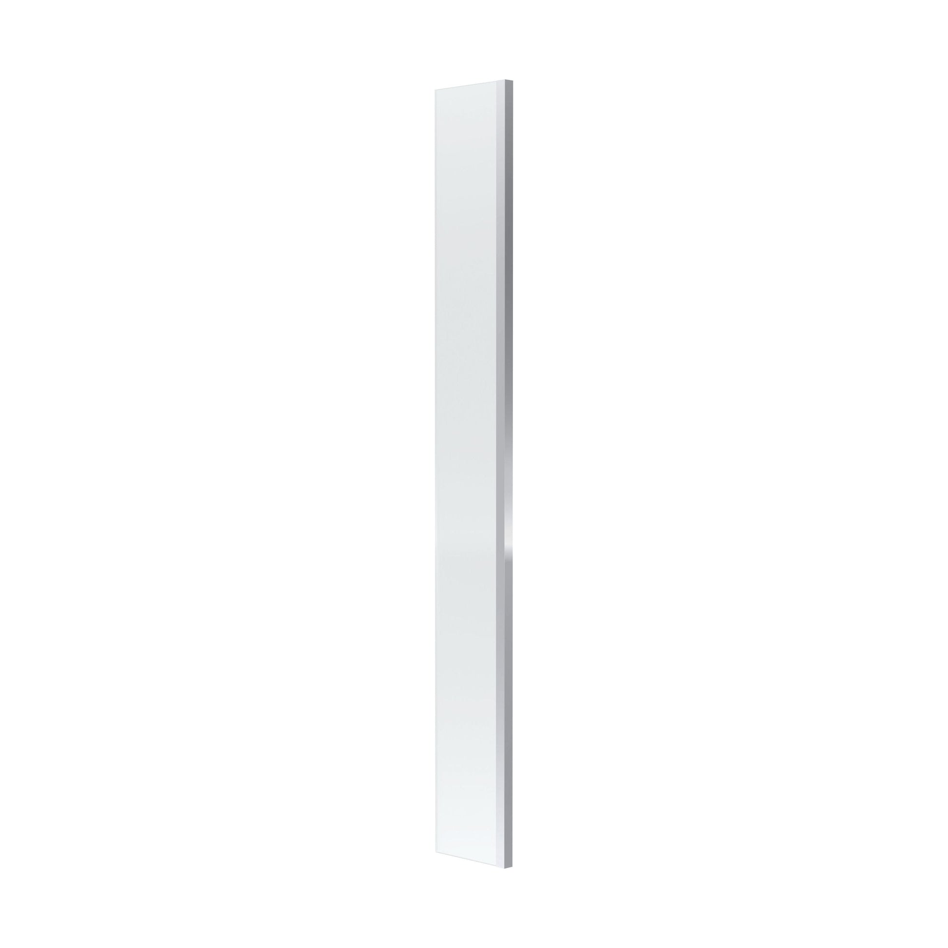 [BEWS18025] Balterley 8mm Toughened Safety Glass Wetroom Return Screen: 215mm x 1850mm, Polished Chrome - Cutout