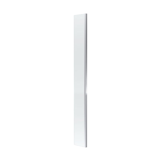 [BEWS18025] Balterley 8mm Toughened Safety Glass Wetroom Return Screen: 215mm x 1850mm, Polished Chrome - Cutout