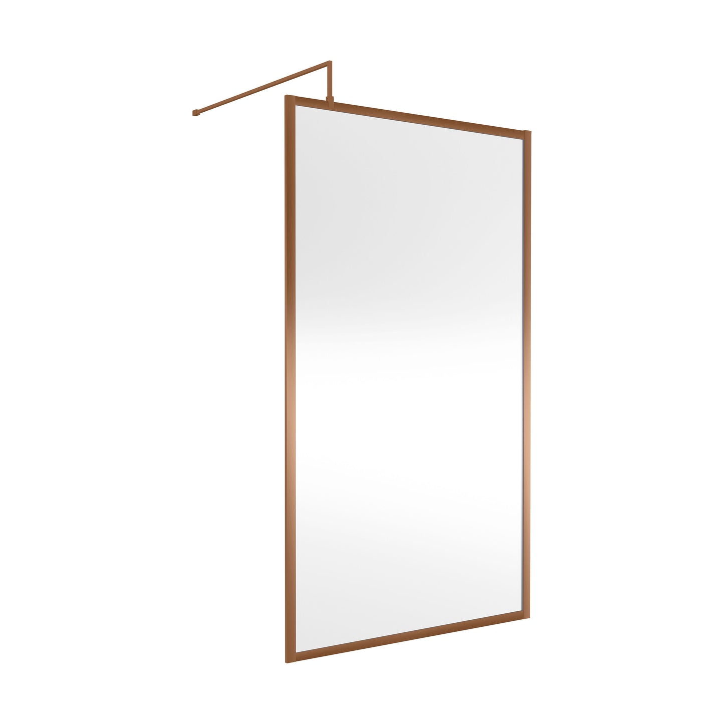 [BEWSFBZ1811] Balterley Framed Wetroom Screen, 1100mm, Brushed Bronze - Cutout