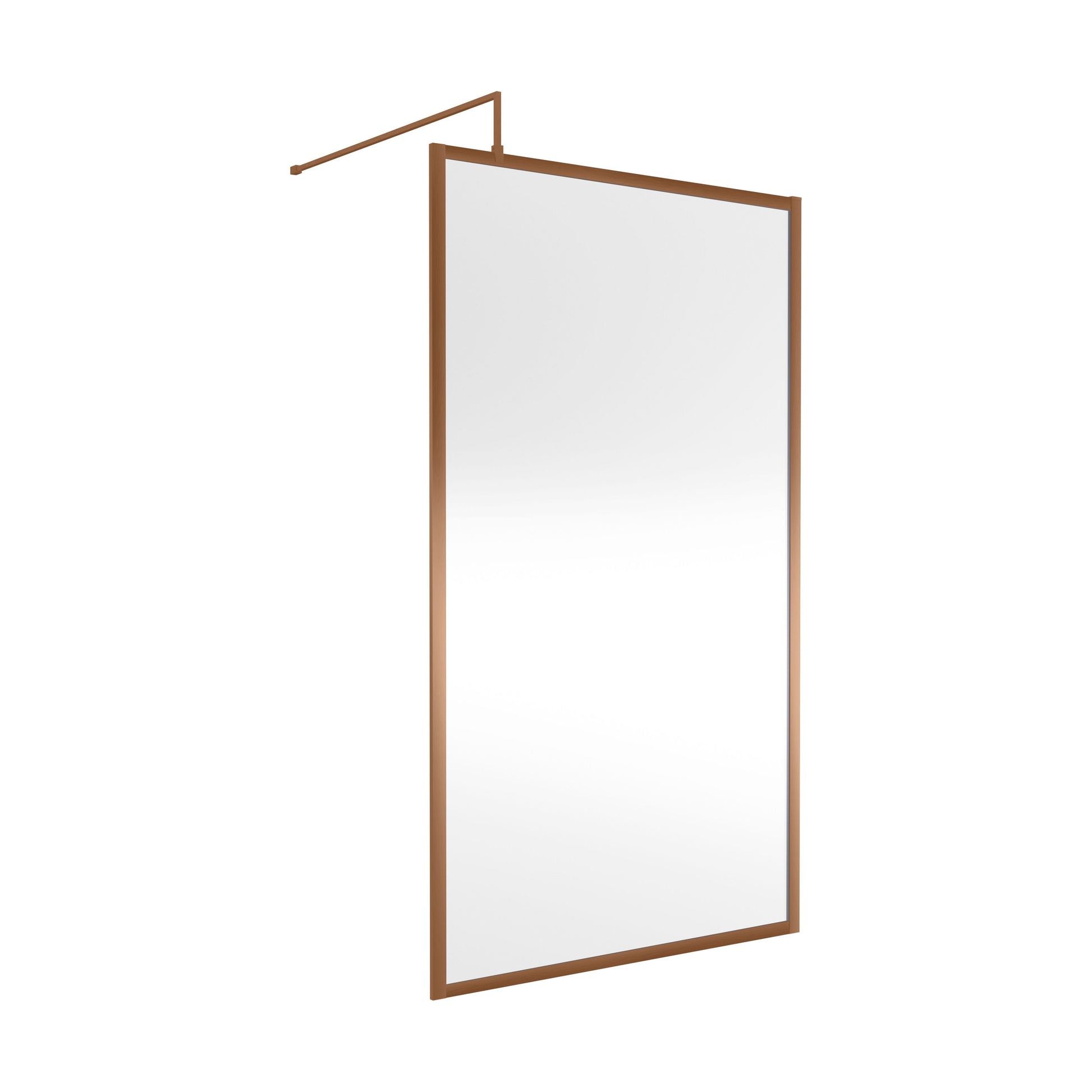 [BEWSFBZ1811] Balterley Framed Wetroom Screen, 1100mm, Brushed Bronze - Cutout
