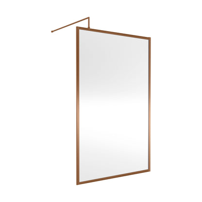 [BEWSFBZ1812] Balterley Framed Wetroom Screen, 1200mm, Brushed Bronze - Cutout