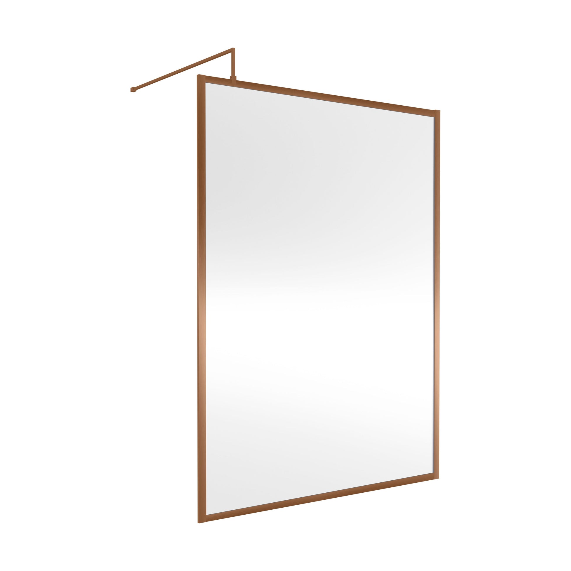 [BEWSFBZ1814] Balterley Framed Wetroom Screen, 1400mm, Brushed Bronze - Cutout