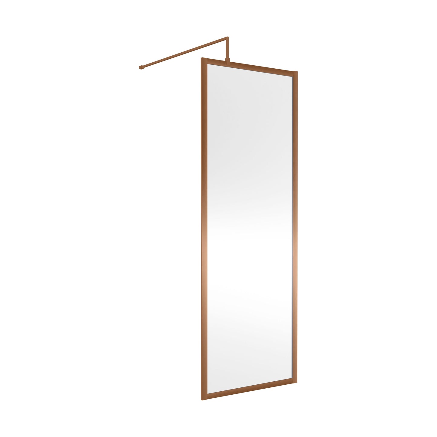 [BEWSFBZ1870] Balterley Framed Wetroom Screen, 700mm, Brushed Bronze - Cutout