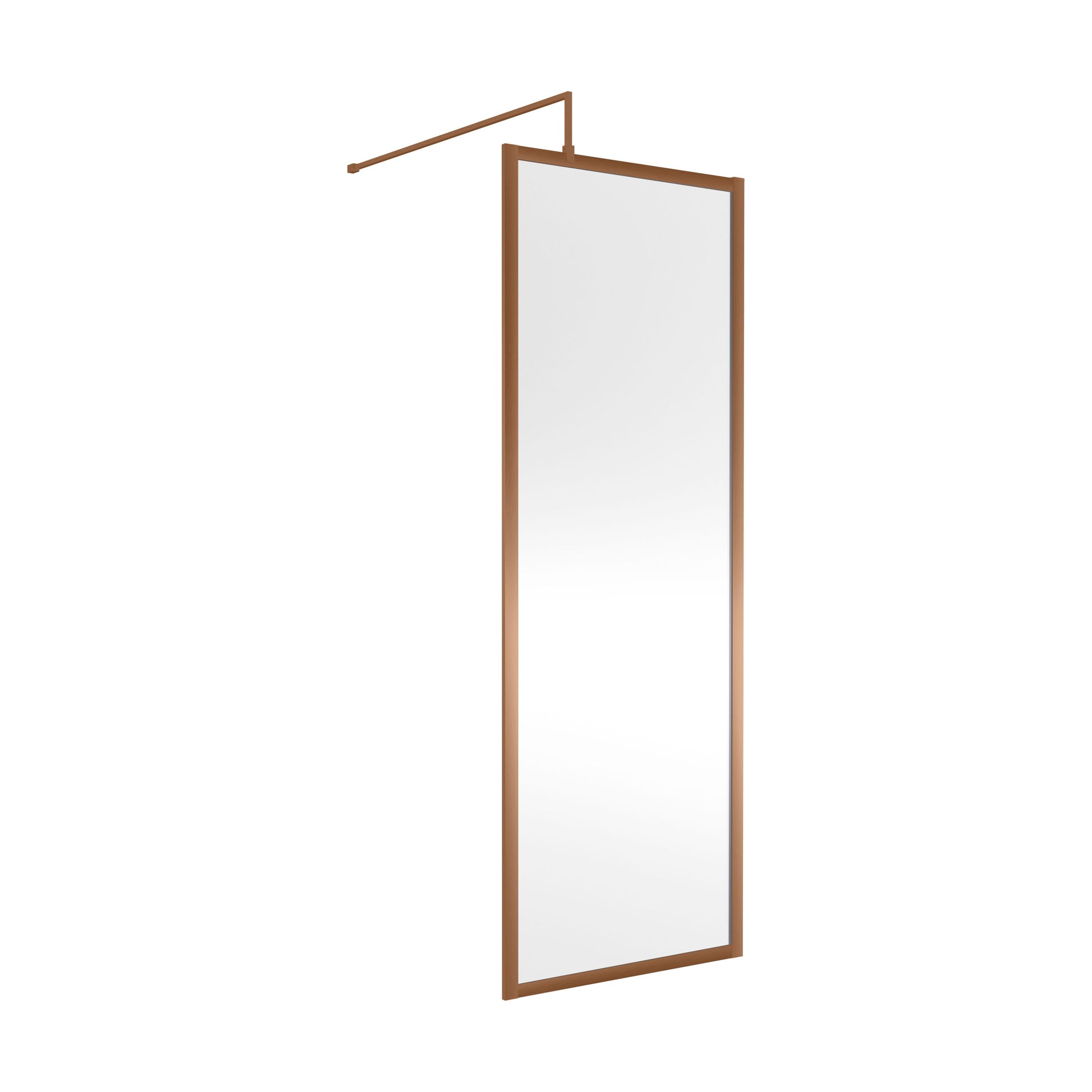 [BEWSFBZ1870] Balterley Framed Wetroom Screen, 700mm, Brushed Bronze - Cutout