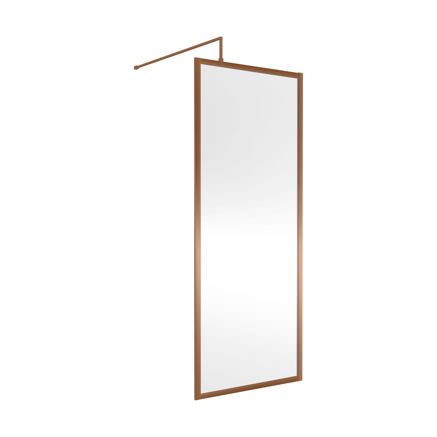 [BEWSFBZ1876] Balterley Framed Wetroom Screen, 760mm, Brushed Bronze - Cutout