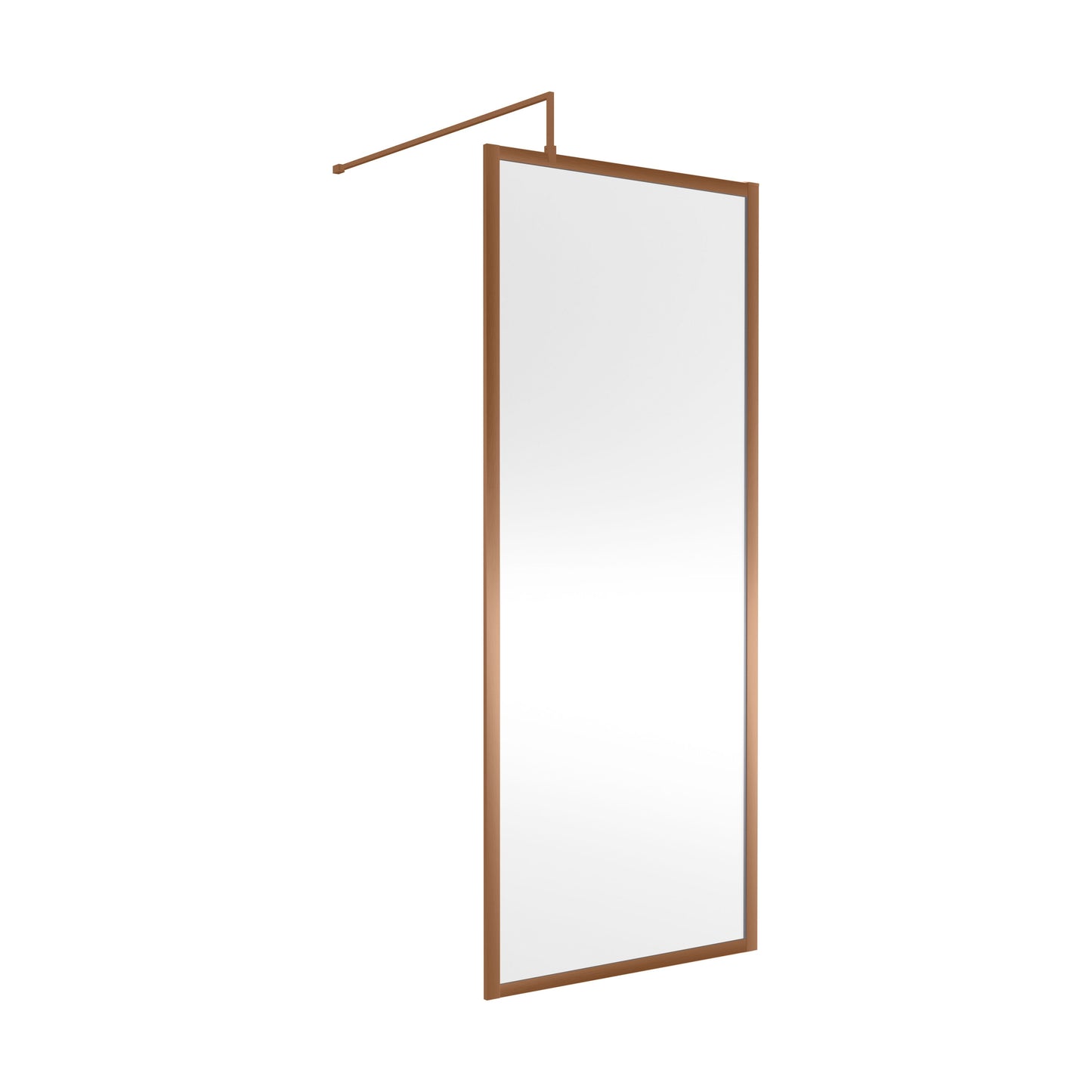 [BEWSFBZ1880] Balterley Framed Wetroom Screen, 800mm, Brushed Bronze - Cutout