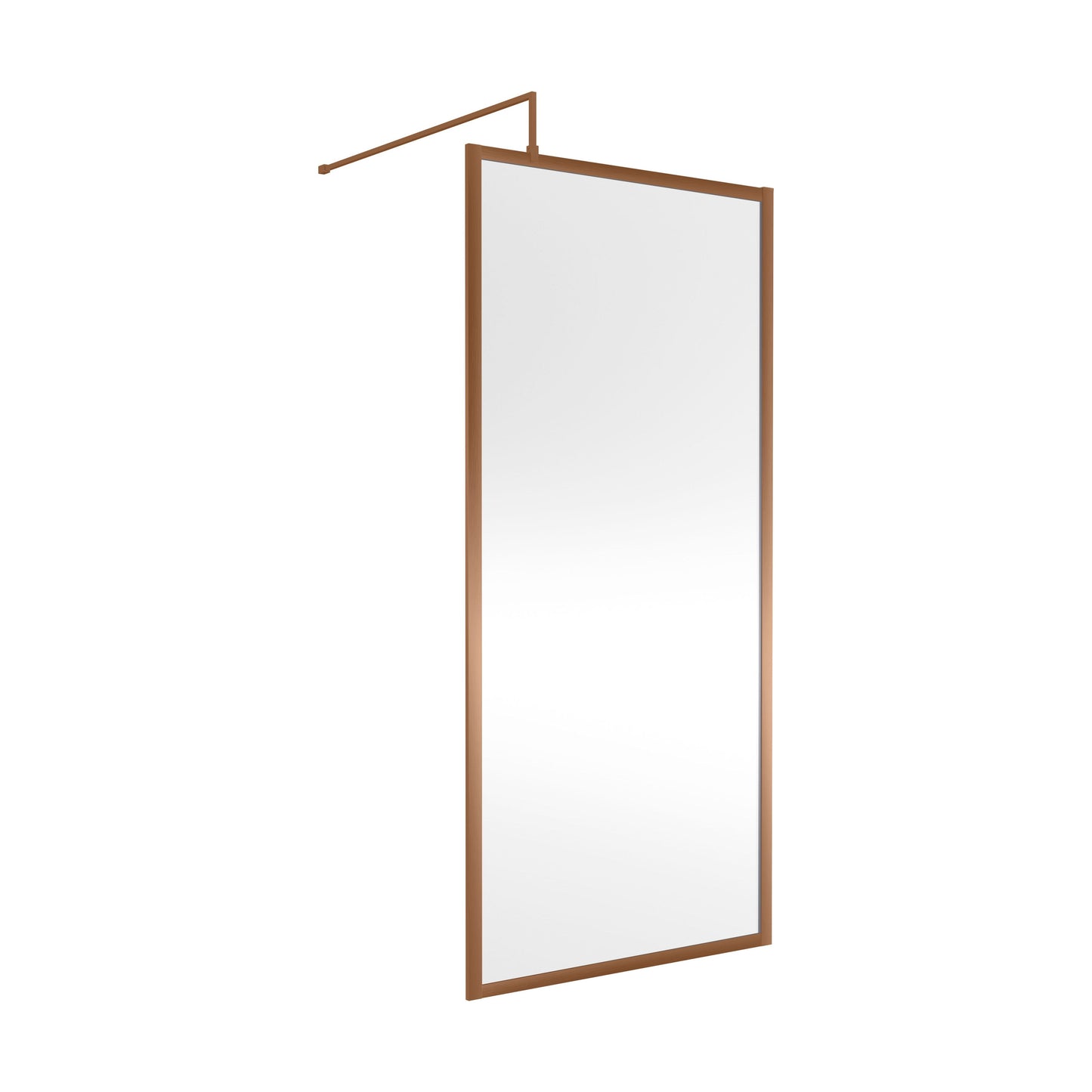 [BEWSFBZ1890] Balterley Framed Wetroom Screen, 900mm, Brushed Bronze - Cutout