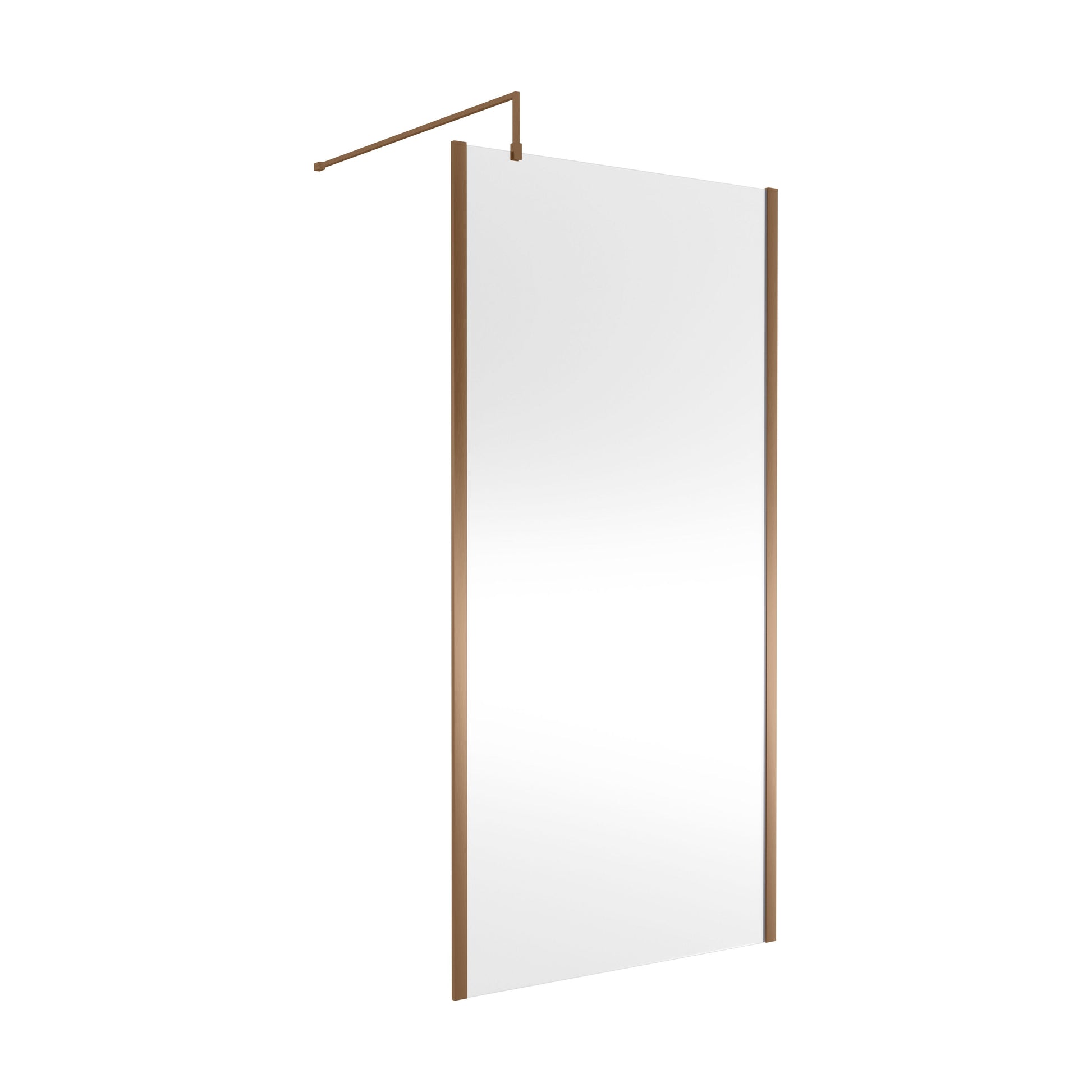 [BEWSSCOBZ10] Balterley Framed Wetroom Screen, 1000mm, Brushed Bronze - Cutout