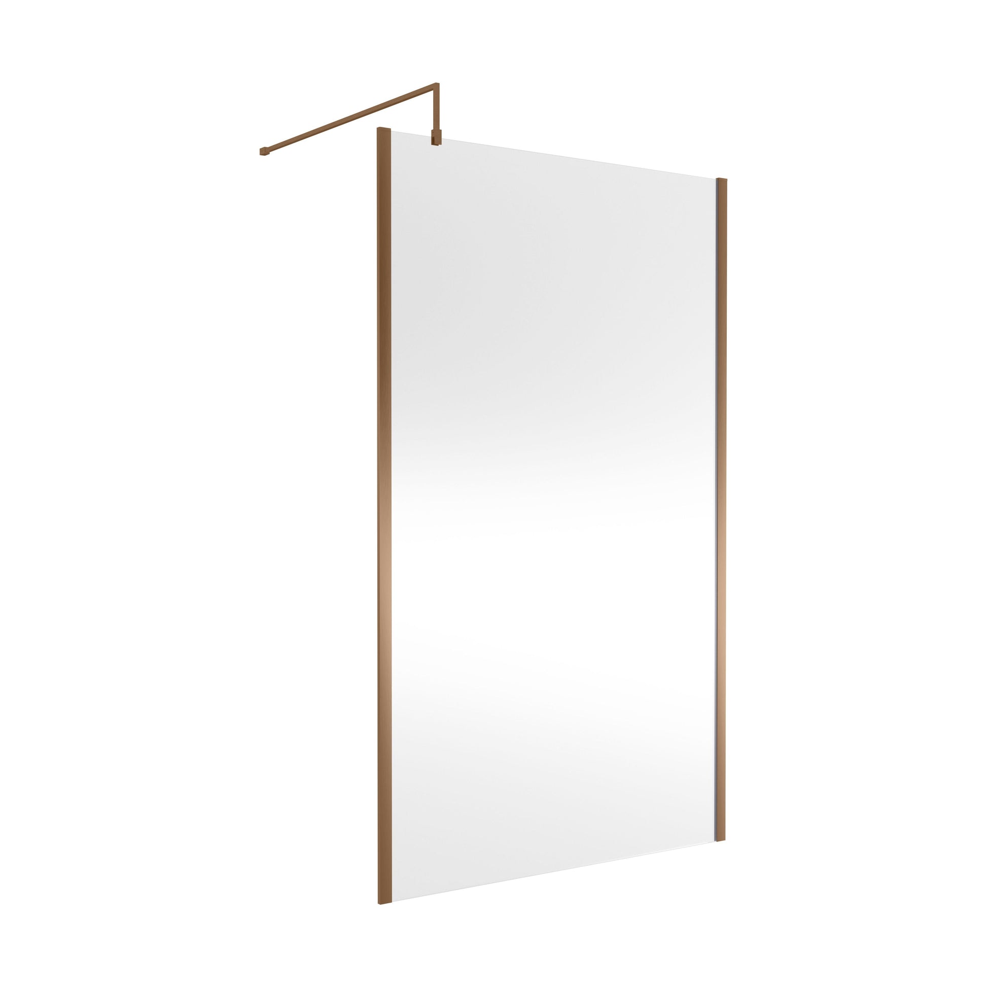 [BEWSSCOBZ12] Balterley Framed Wetroom Screen, 1200mm, Brushed Bronze - Cutout