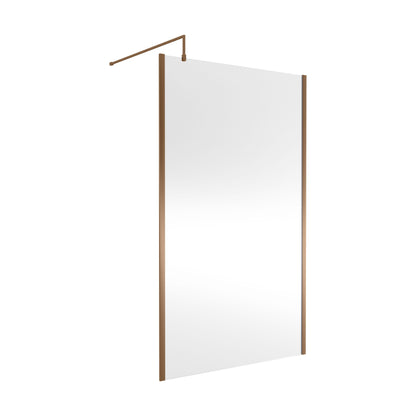[BEWSSCOBZ12] Balterley Framed Wetroom Screen, 1200mm, Brushed Bronze - Cutout