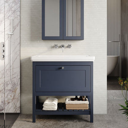 Hudson Reed Bexley 800mm 1 Drawer Floor Standing Vanity Unit with Basin