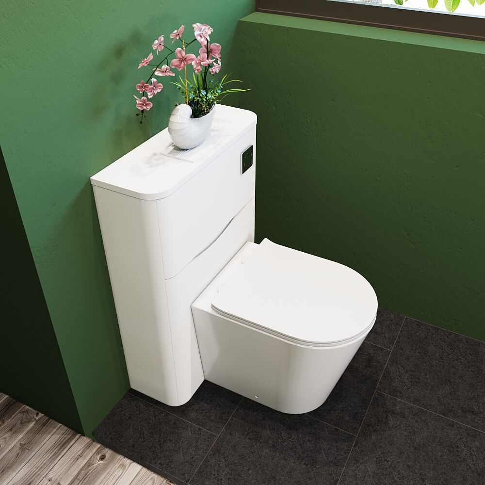 [BFAC141] Dunwood Floor Standing WC Toilet Unit, 550mm, Choice of Colour - Lifestyle 2