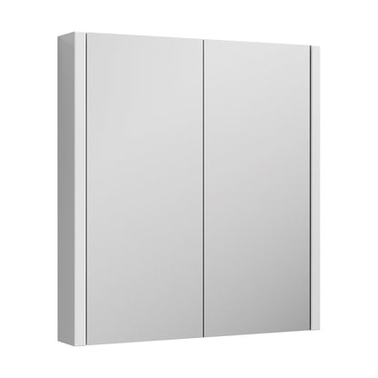 [BFBI113] 600mm Mirror Cabinet GLWHITE - Cutout