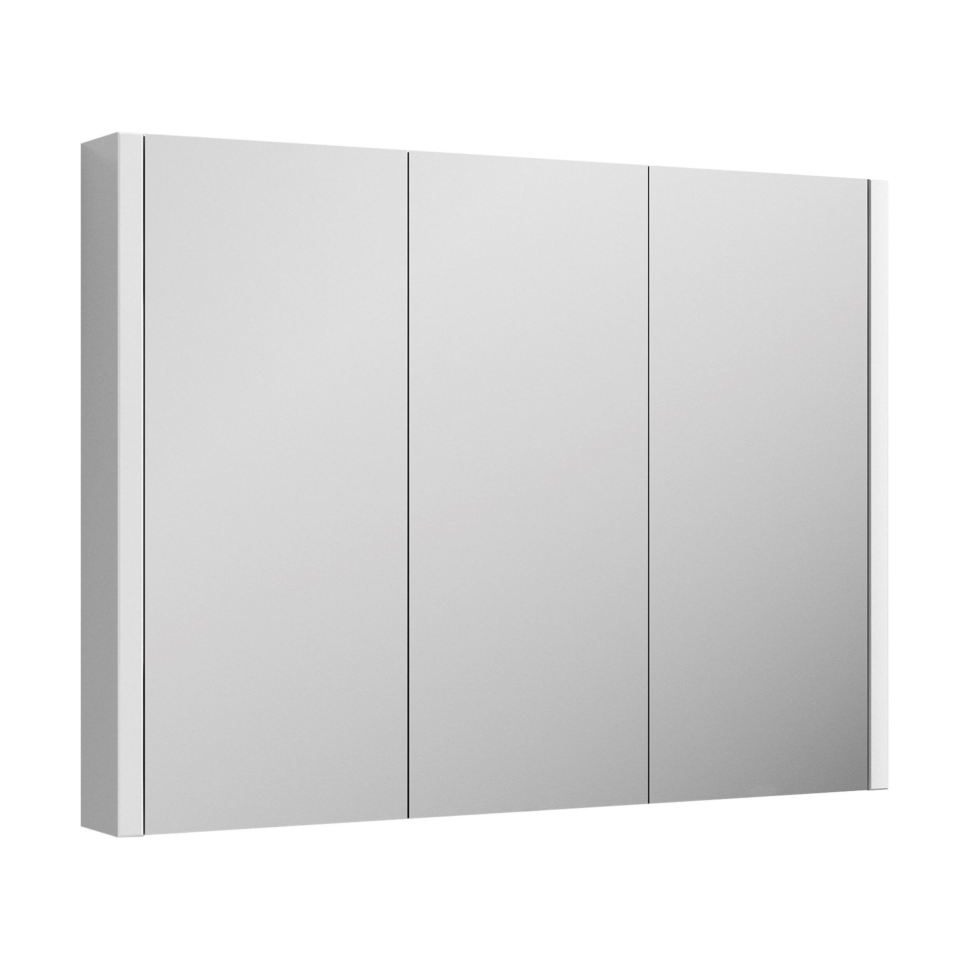 [BFBI116] 900mm Mirror Cabinet GLWHITE - Cutout