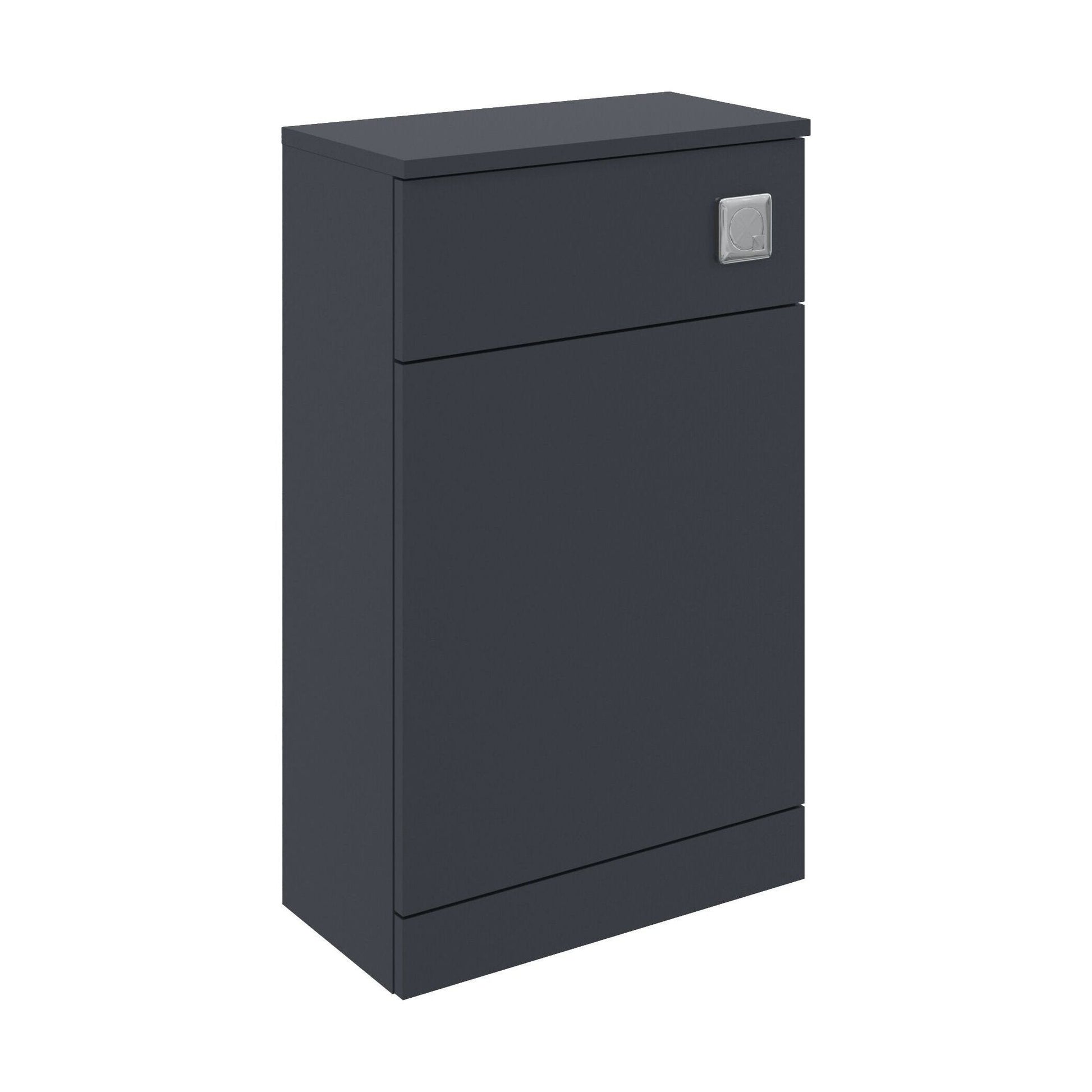 [BFC104BK] Balterley Square Floor Standing WC Back to Wall Toilet Unit, 500mm, Dark Grey - Cutout