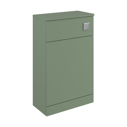 [BFC104GN] Balterley Square Floor Standing WC Back to Wall Toilet Unit, 500mm, Green - Cutout