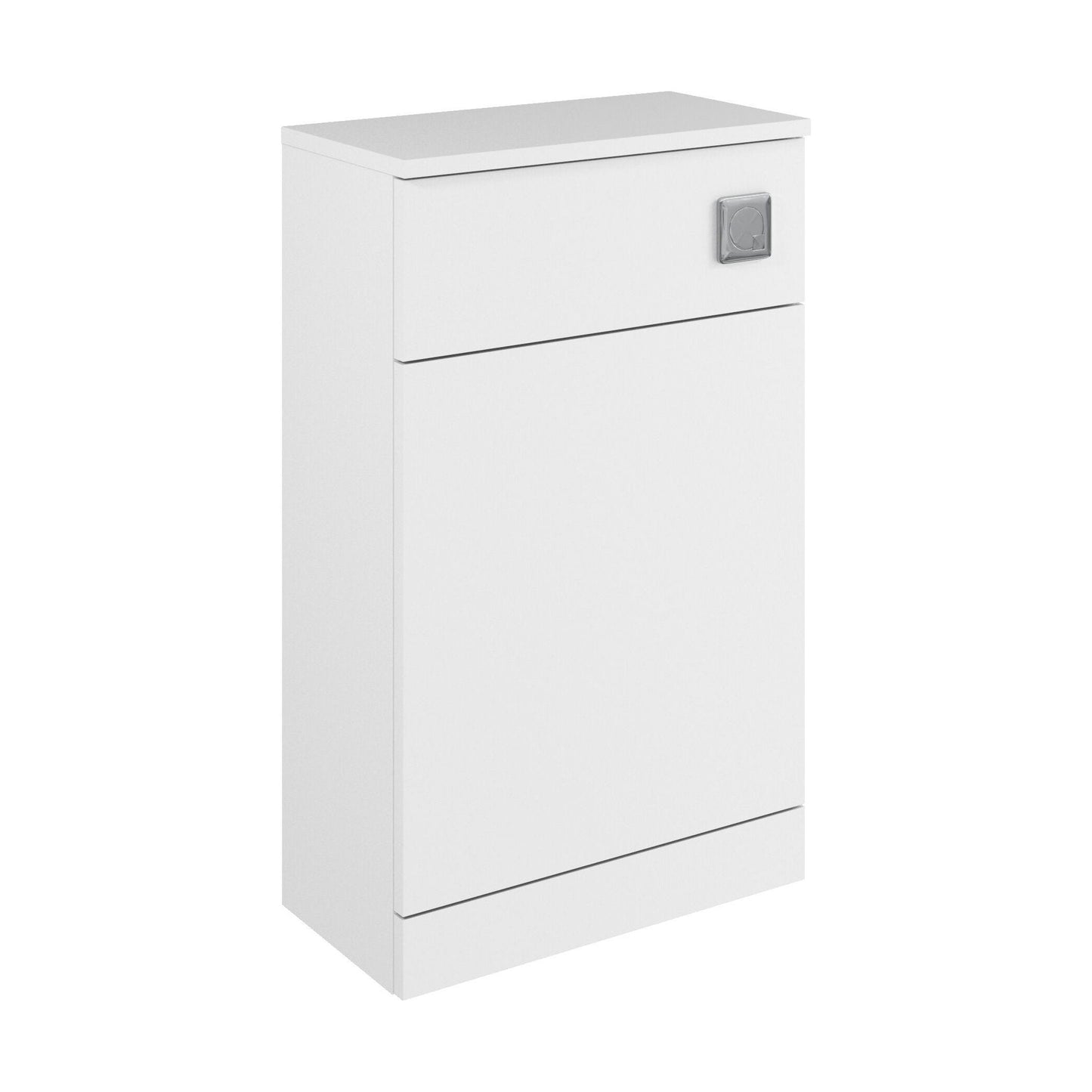[BFC104WT] Balterley Square Floor Standing WC Back to Wall Toilet Unit, 500mm, White - Cutout