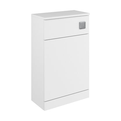 [BFC104WT] Balterley Square Floor Standing WC Back to Wall Toilet Unit, 500mm, White - Cutout
