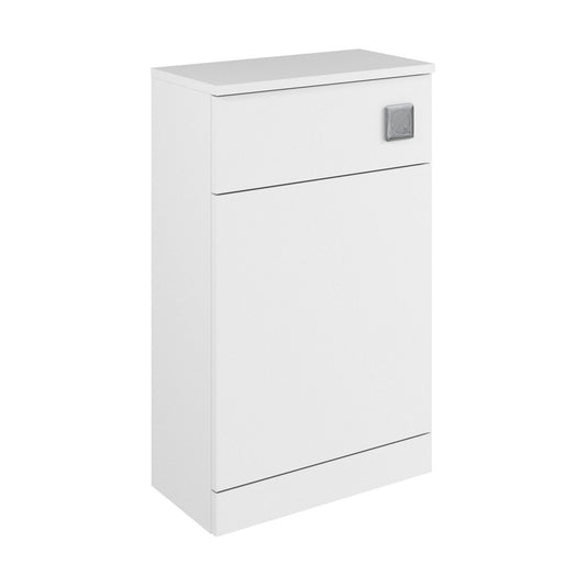 [BFC104WT] Balterley Square Floor Standing WC Back to Wall Toilet Unit, 500mm, White - Cutout