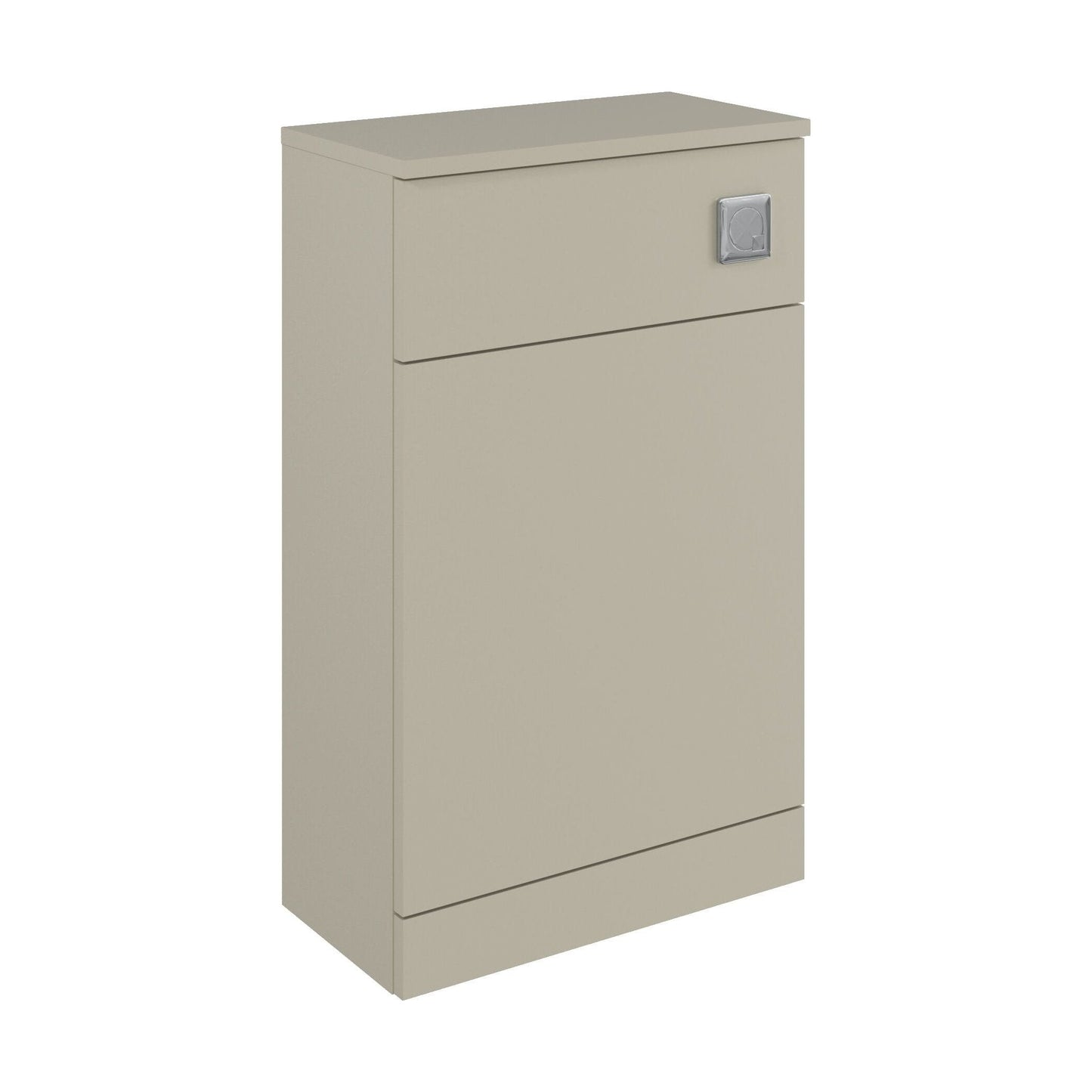 [BFC105PG] Balterley Square Floor Standing WC Back to Wall Toilet Unit, 600mm, Pebble Grey - Cutout