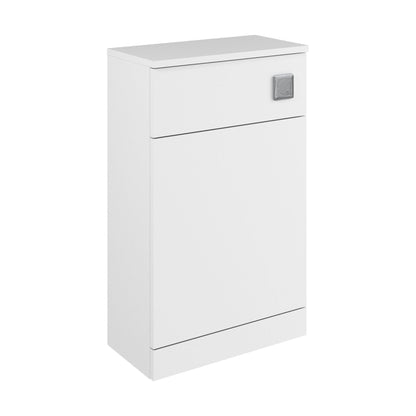 [BFC105WT] Balterley Square Floor Standing WC Back to Wall Toilet Unit, 600mm, White - Cutout
