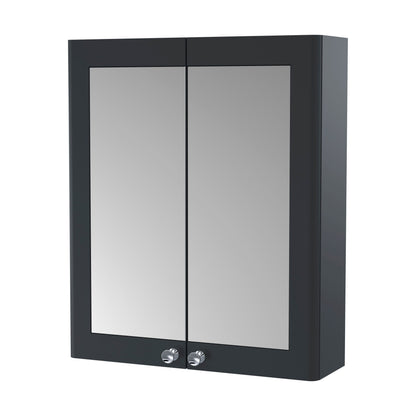 [BFCL1417] Swynnerton Traditional Wall Hung 2 Soft Close Door Mirror Cabinet, 600mm - Choice of Colour - Cutout