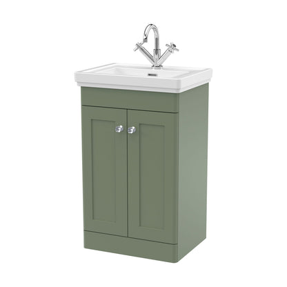[BFCL823A] Swynnerton Traditional Floor Standing Vanity Basin Unit with 1 Tap Hole Ceramic Basin - Choice of Size and Finish - Cutout