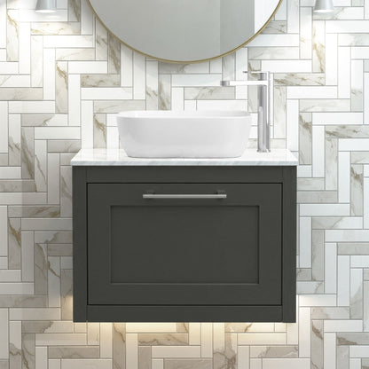 [BFCR1494GMT] Blithbury Traditional Bathroom Wall Hung Vanity Unit and Worktop - Choice of Size and Colour - Silo